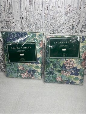 Laura Ashley Blouson Floral Valances 86”x 15”